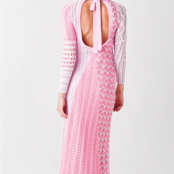 Loveshack Fancy Dress
Tam Open-back Pointelle And Crochet-knit Cotton - Picture 3 of 4